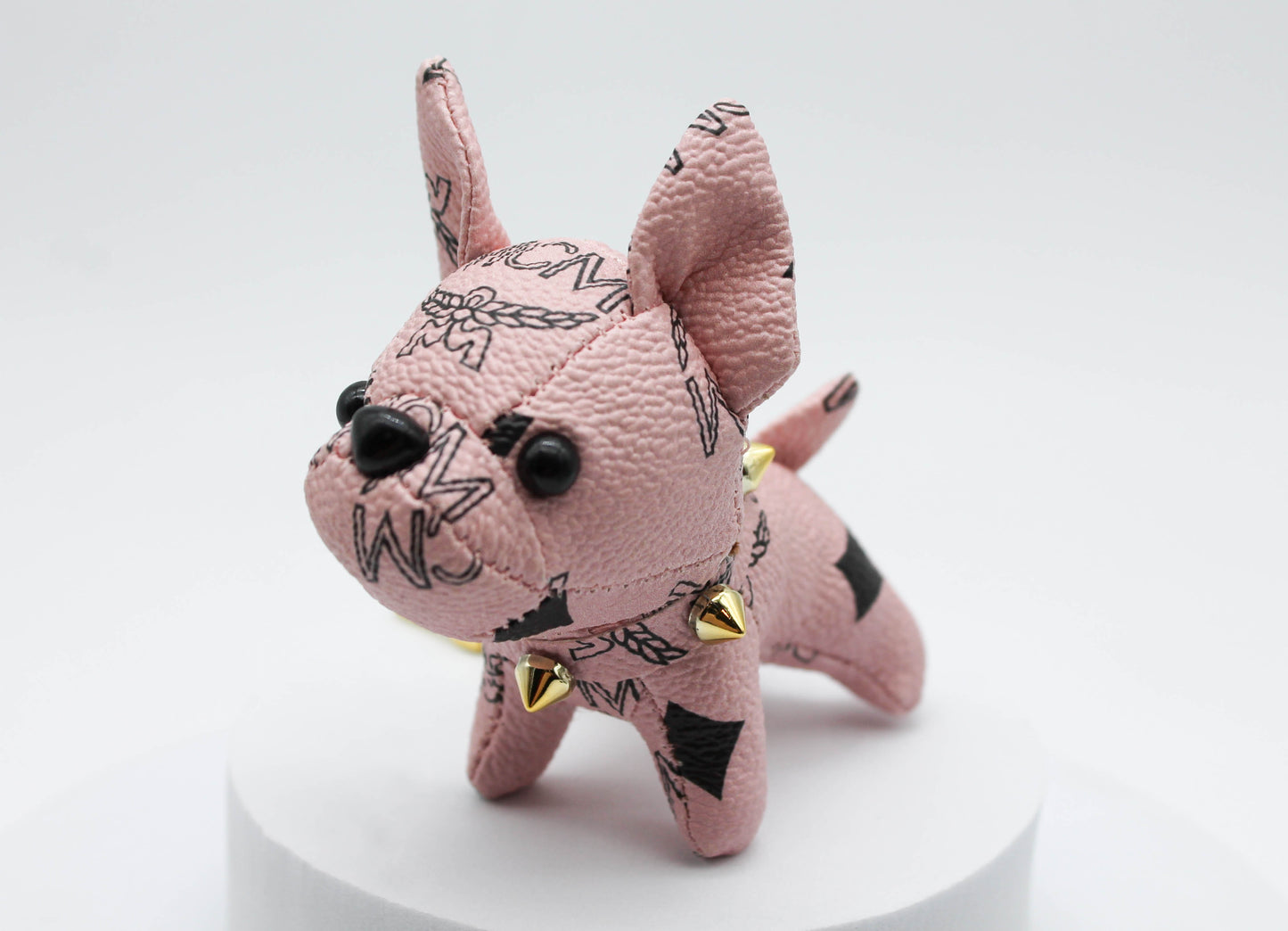 *LLAVERO PERRITO VINI PIEL ROSA*