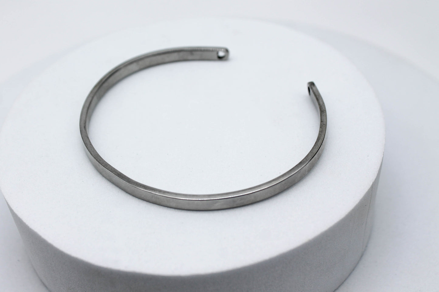 BRAZALETE CABALLERO ACERO PLACA LISA PARA GRABAR