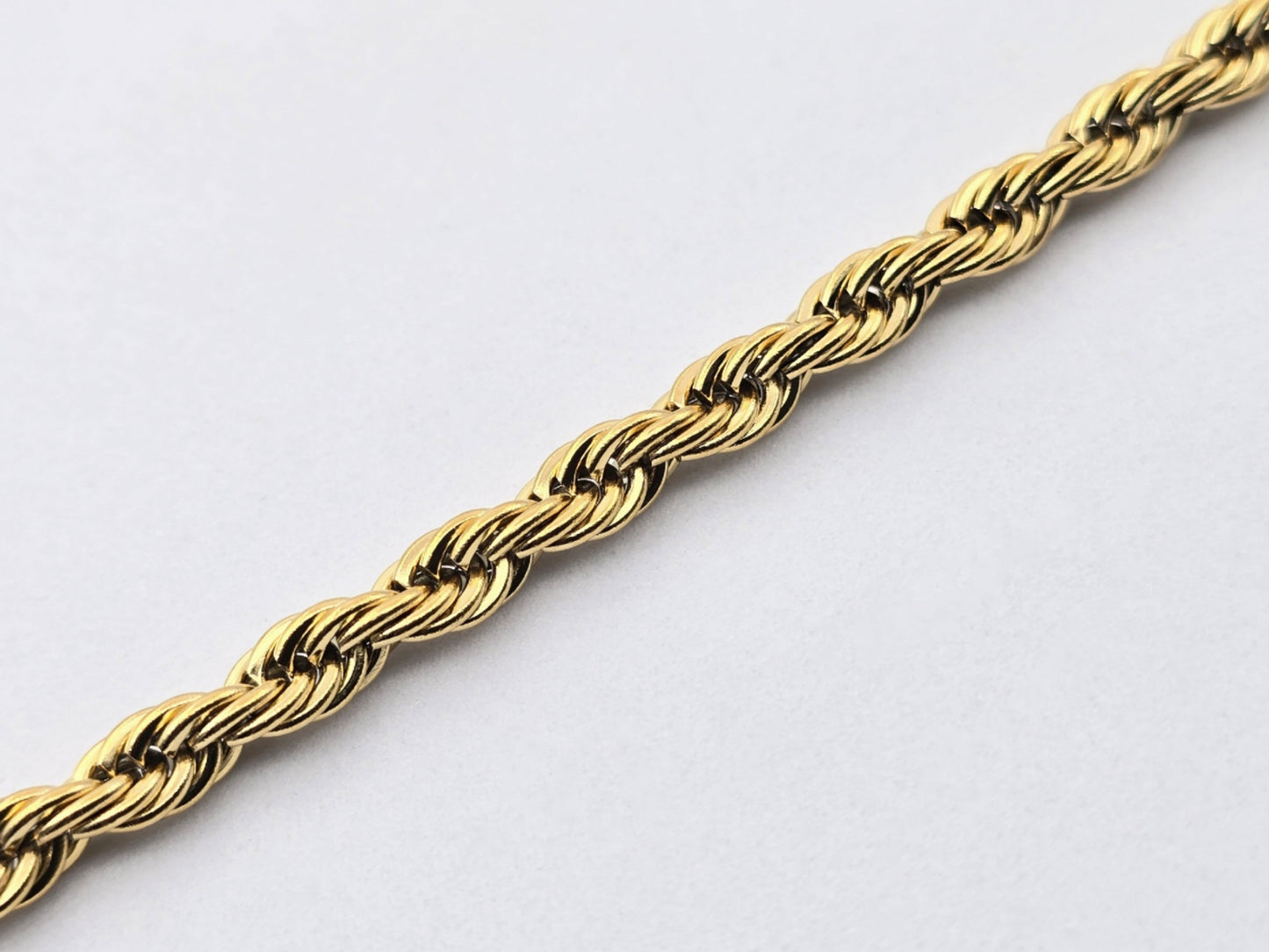 CADENA TORSAL 5MM X 45CMS; TONO DORADO