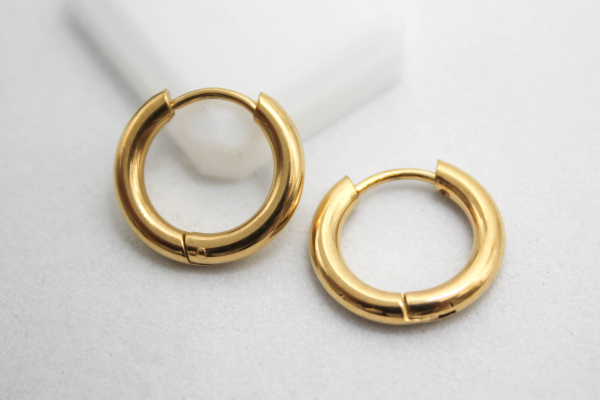 HUGGIES BASICOS TUBULARES 2X13MM; TONO DORADO