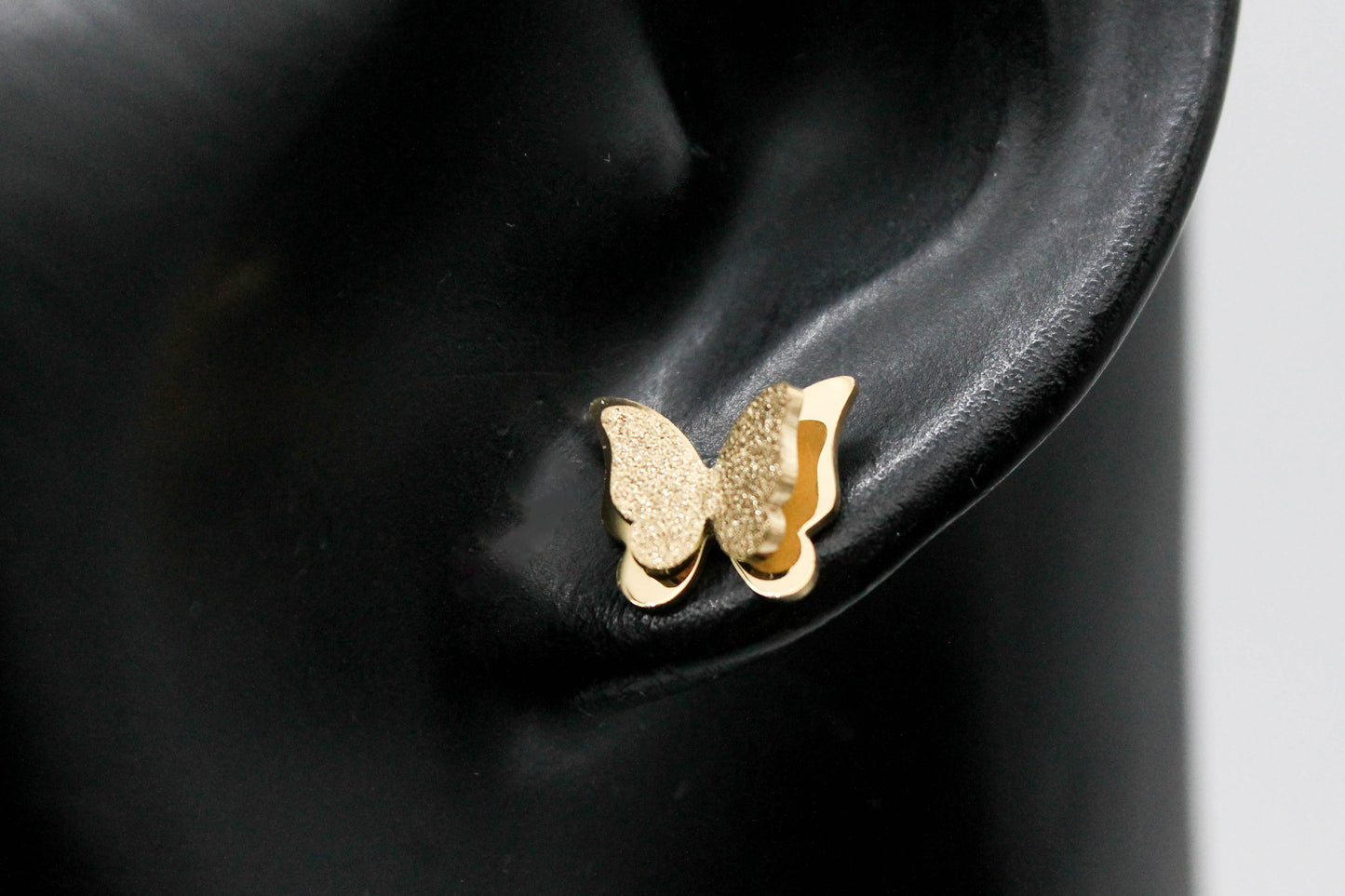 BROQUEL MARIPOSA DOBLE AZUCARADA 10MM; TONO DORADO