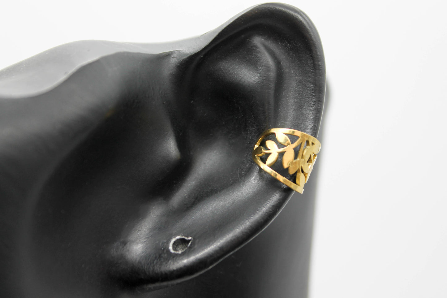 *EAR CUFF/ PIERNCIG FALSO/ CONCIENCIAS RAMAS 10MM , TONO DORADO*