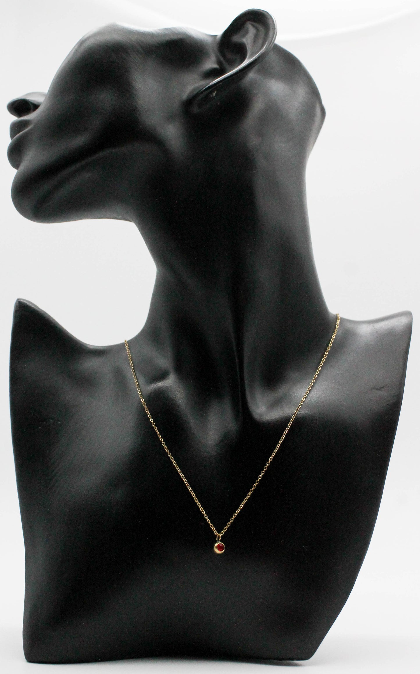 COLLAR CIRCONIA VARIOS COLORES ENCAPSULADA EN ESFERA 5 MM; CADENA AJUSTABLE, TONO DORADO