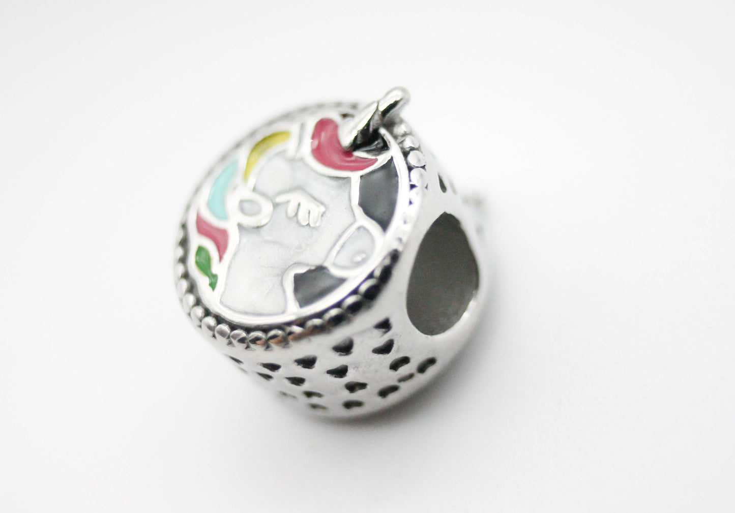 CHARM CIRCULO UNICORNIO ESMALTE DE COLORES