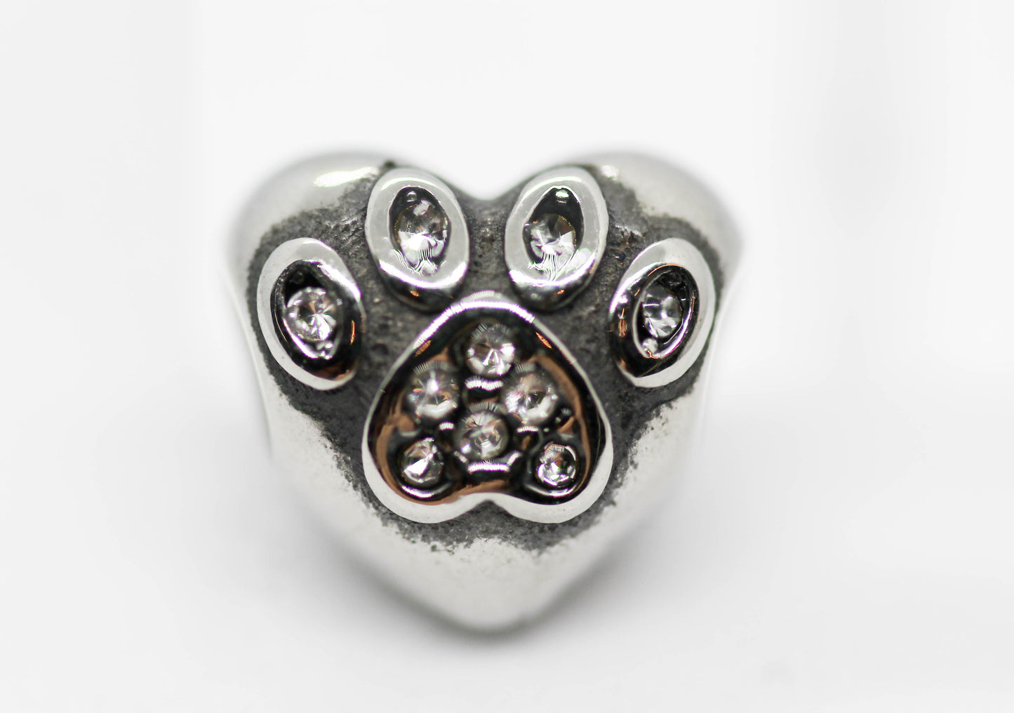 CHARM CORAZON HUELLA CIRCONIAS