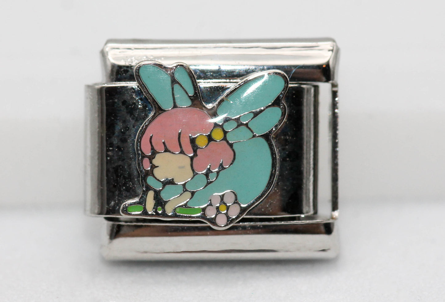 CHARM HADA ALAS AZULES PULSERA ITALIANA