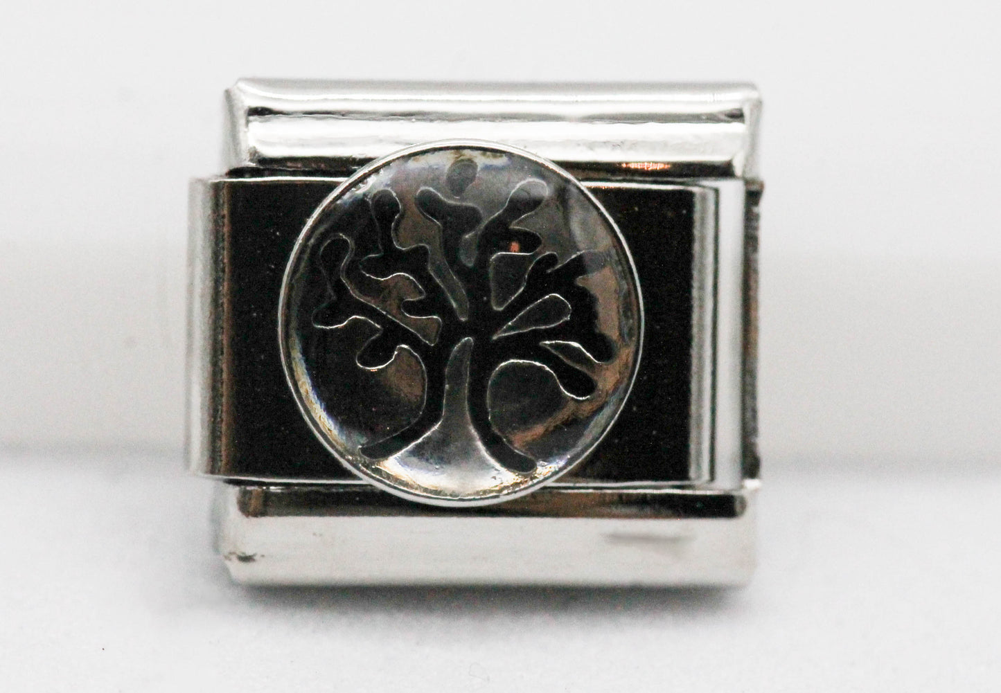 CHARM ARBOL DE LA VIDA ENCAPSULADA PULSERA ITALIANA