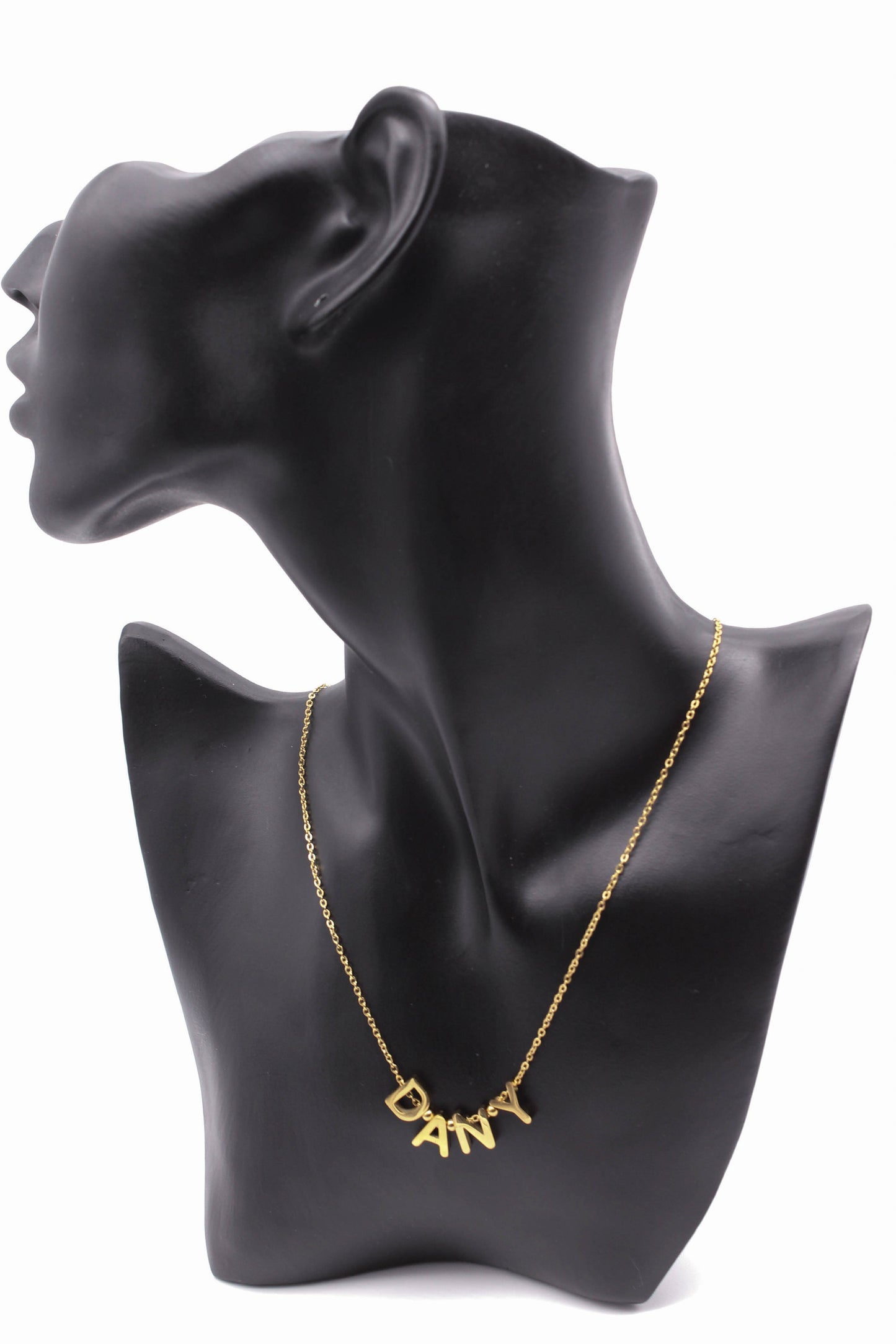 COLLAR PERSONALIZADO 4 PZAS TONO DORADO