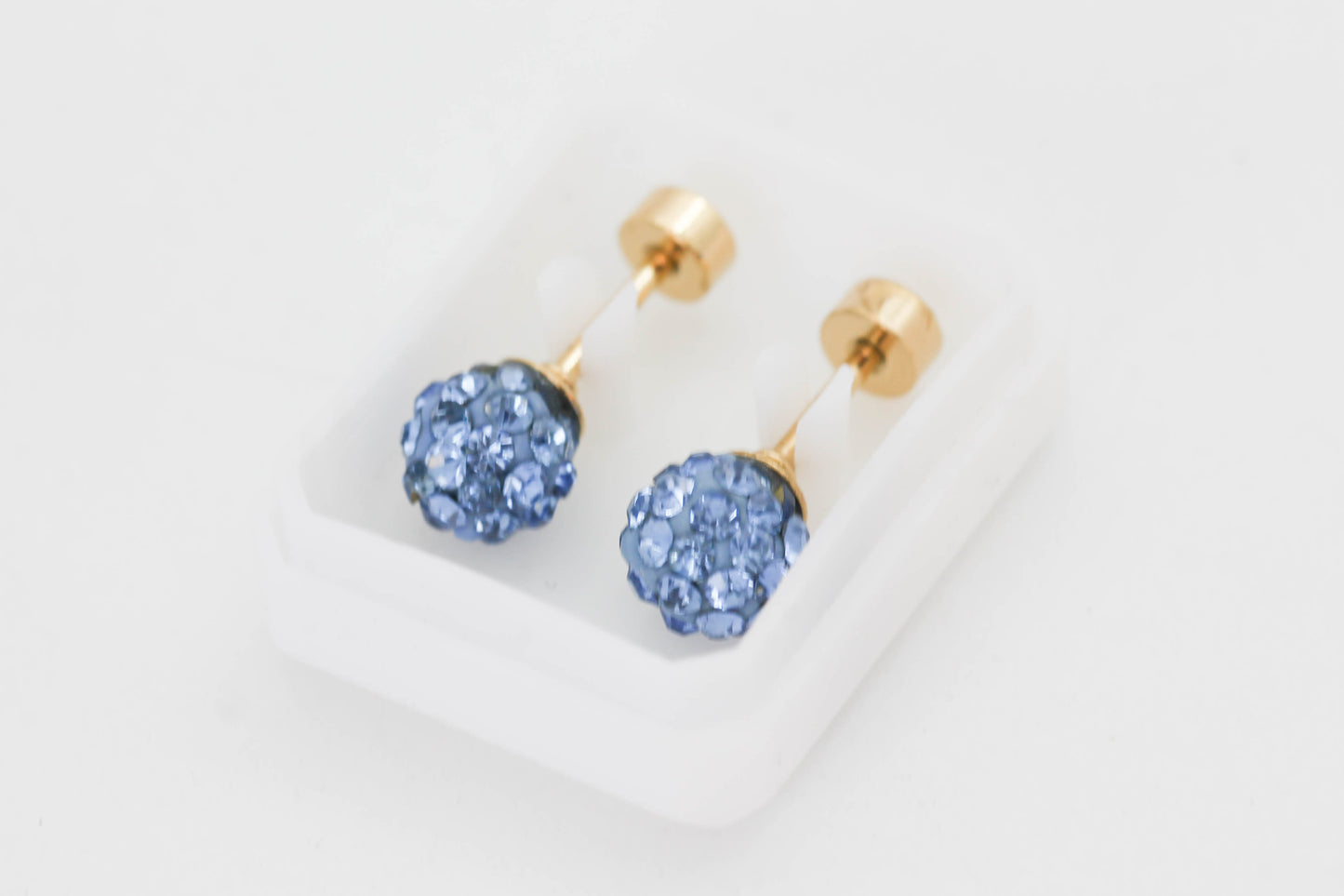 BROQUEL ESFERA DE CIRCONIAS AZUL CIELO 6 MM, CON POSTE
