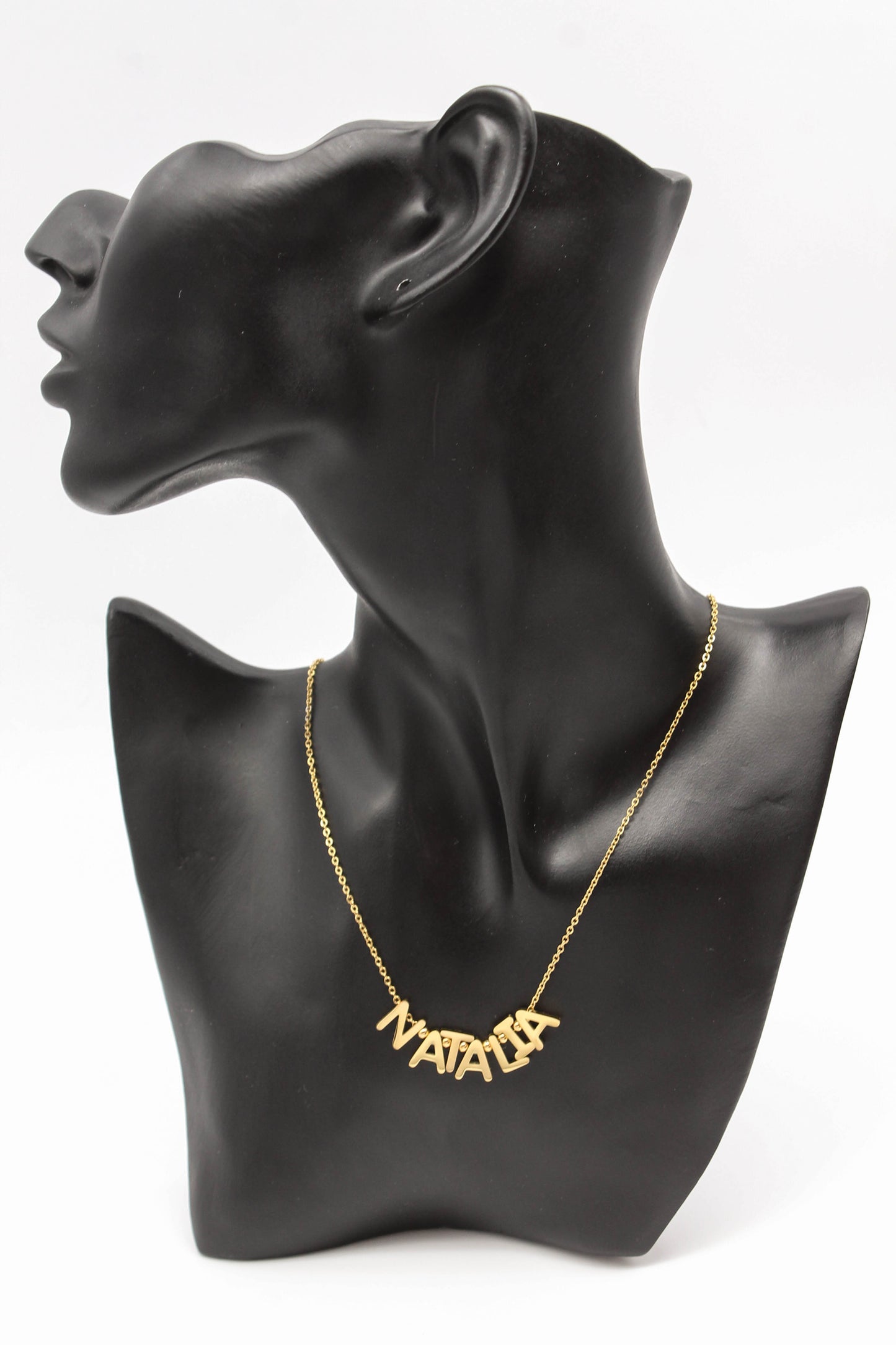 COLLAR PERSONALIZADO 7 PZAS TONO DORADO