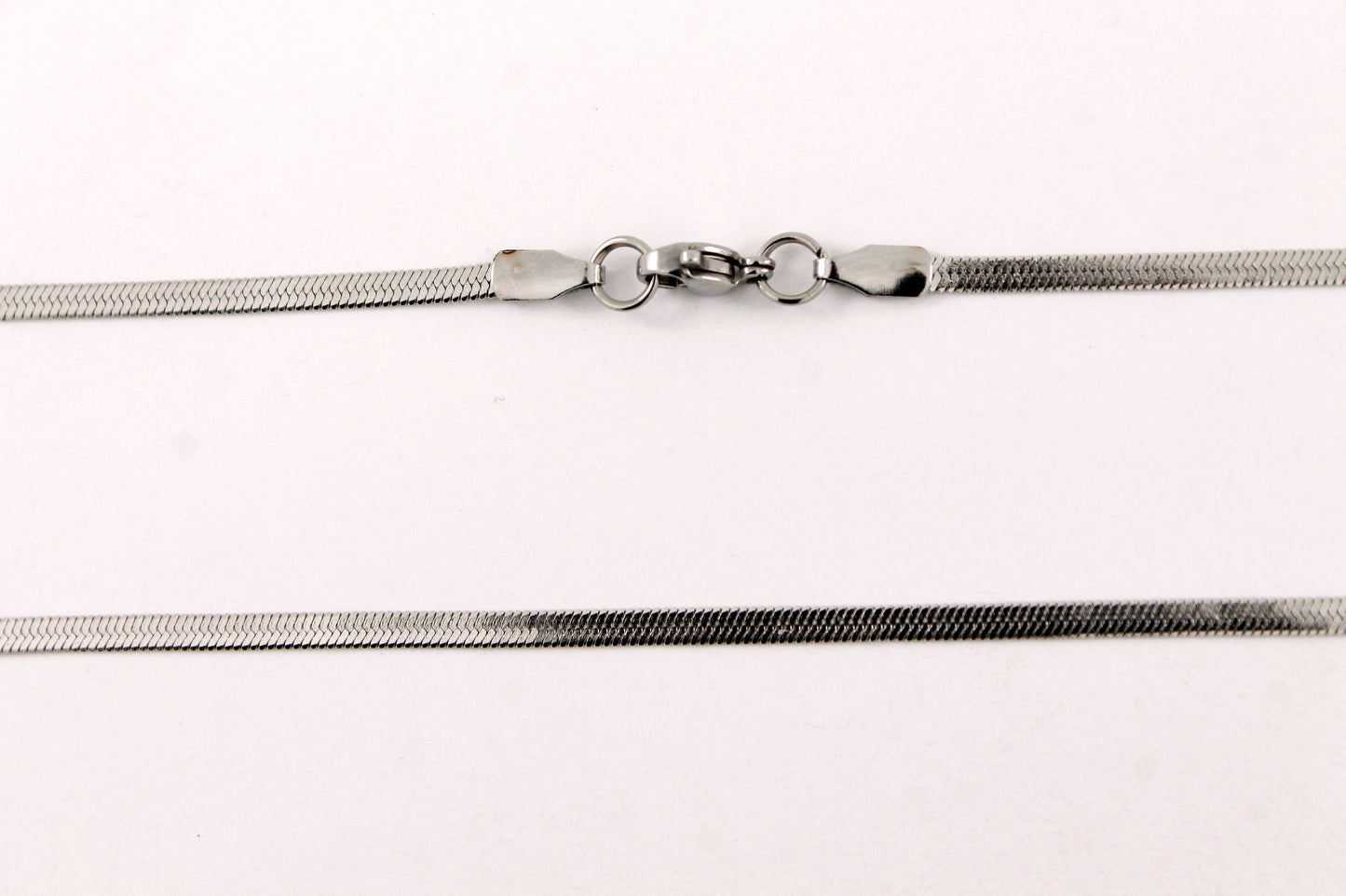 CADENA PLANCHADA 45 CM PLATEADA