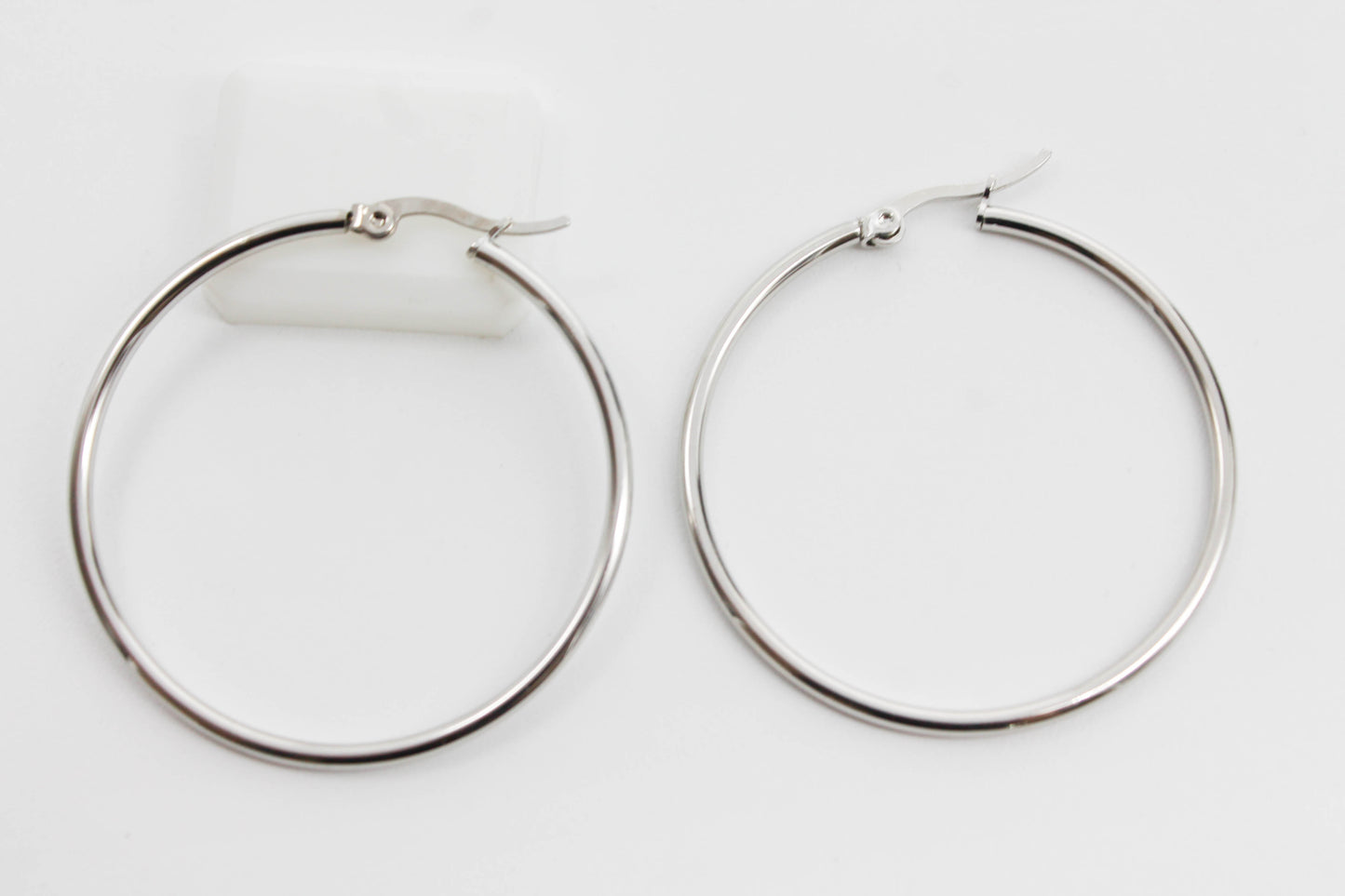 ARRACADA TUBULAR 40 MM TONO PLATEADO