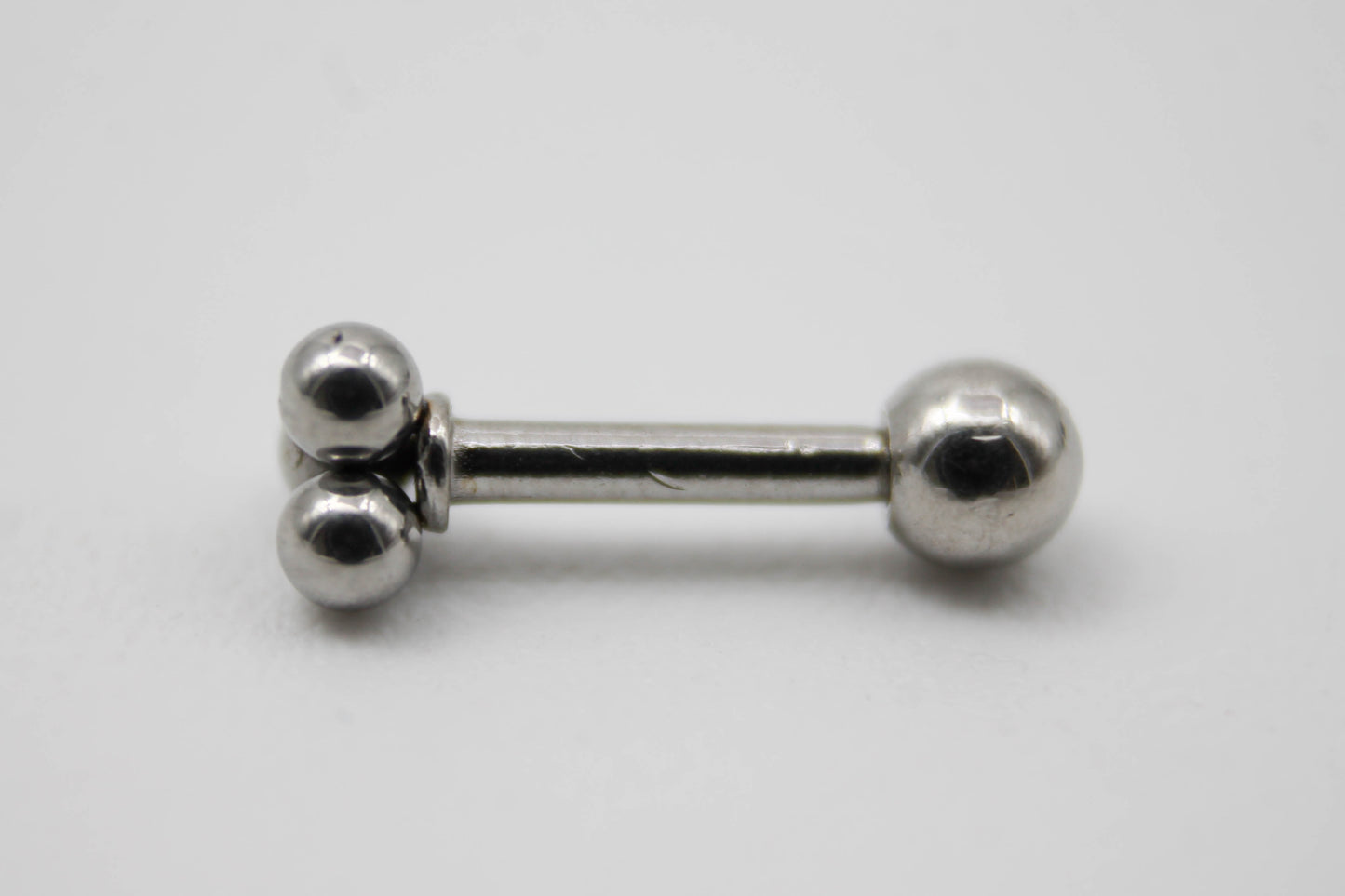 PIERCING 3 ESFERITAS, TONO PLATEADO