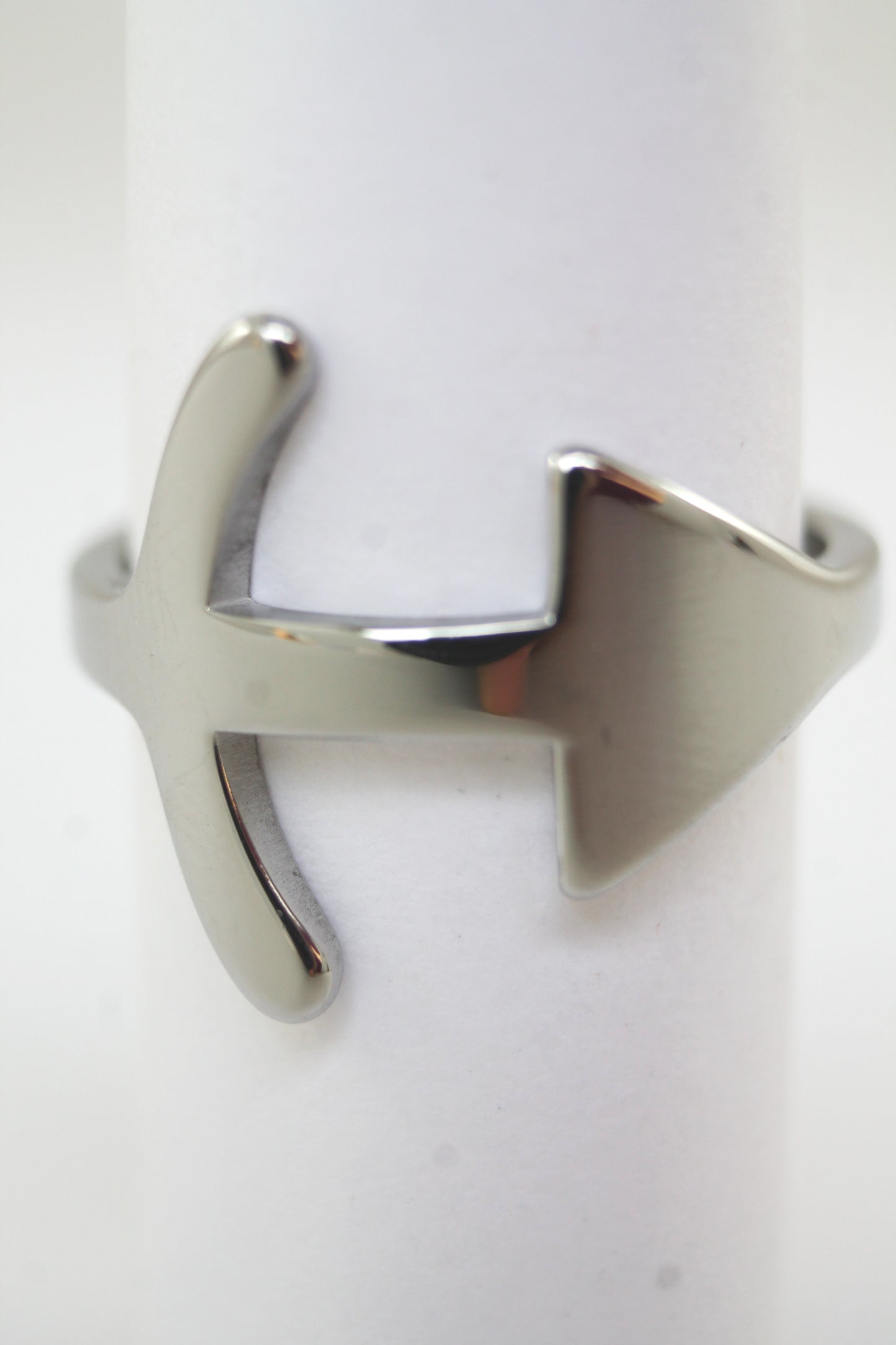 ANILLO ANCLA, TONO PLATEADO