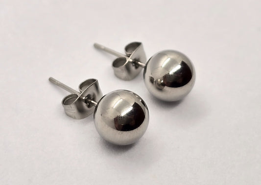 BROQUEL ESFERA 8MM; TONO PLATEADO