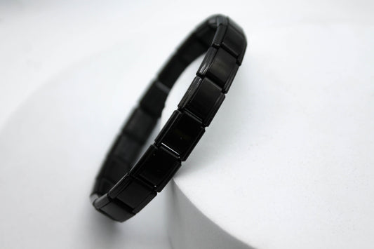 PULSERA ITALIANA; TONO NEGRO