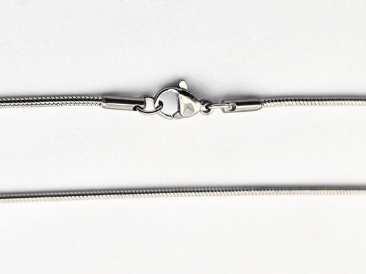 CADENA COLA DE RATON 1.5MM X 45CMS; TONO PLATEADO