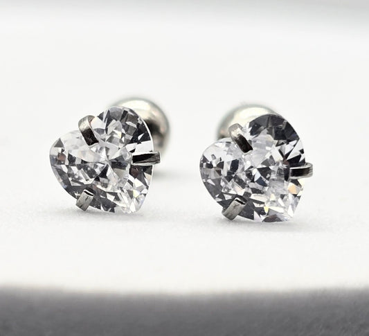 BROQUEL CIRCONIA CORAZON 5MM CON TOPE DE ROSCA; TONO PLATEADO