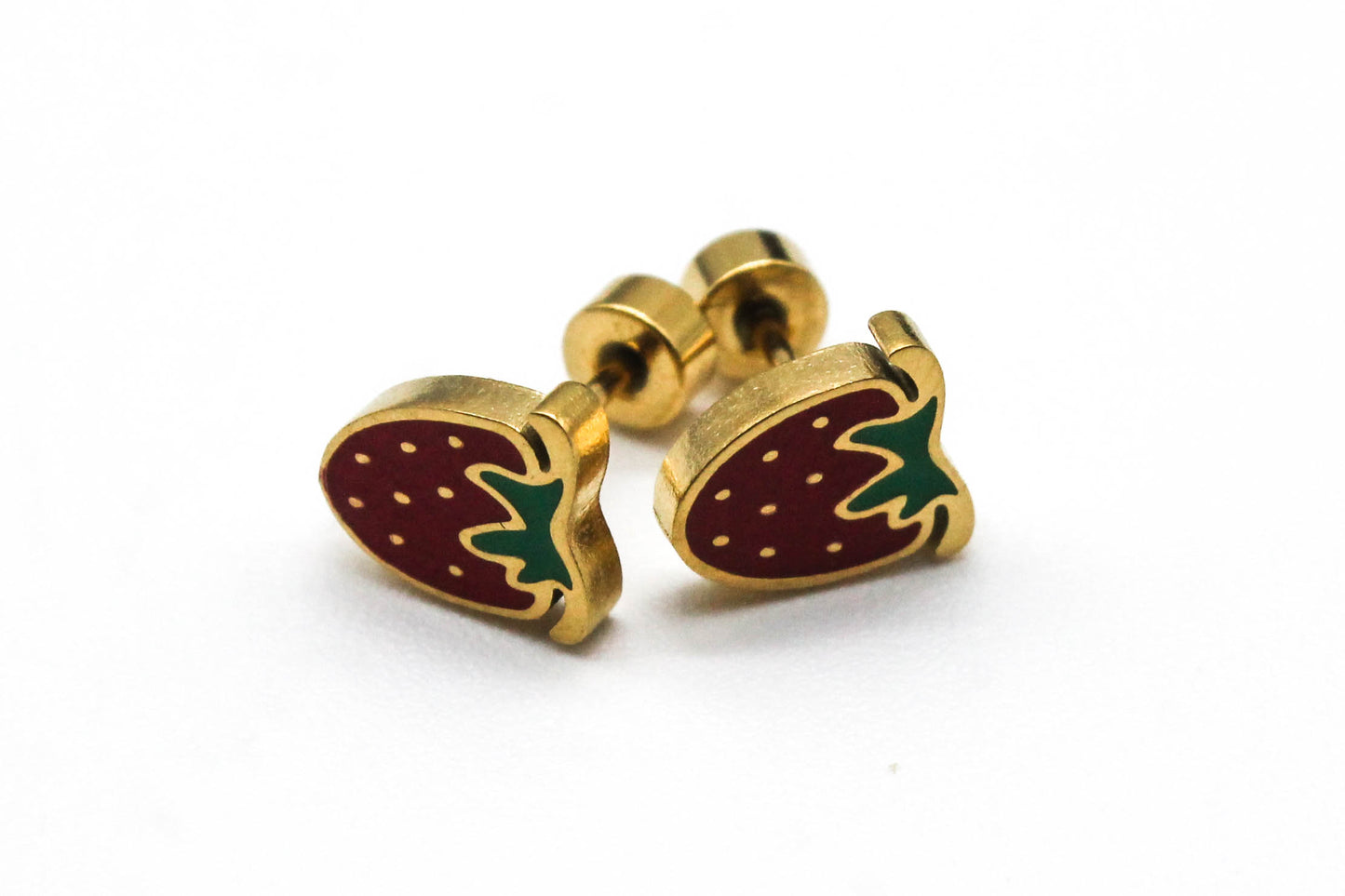 BROQUELES FRESA 8MM ESMALTE COLORES TOPE DE ROSCA; TONO DORADO
