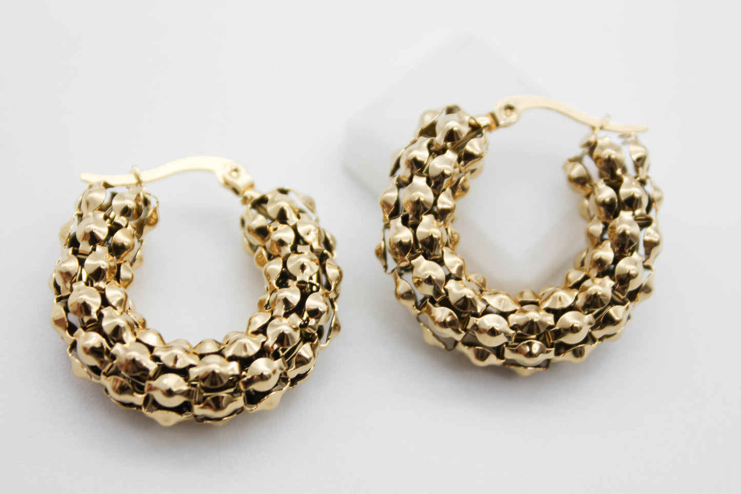 ARRACADAS ESPAÑOLAS 35MM; TONO DORADO