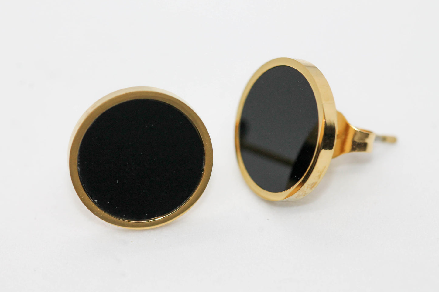 BROQUEL CIRCULO ONIX 11MM, TONO DORADO