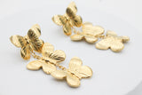 ARETES LARGOS 3 MARIPOSAS 40MM