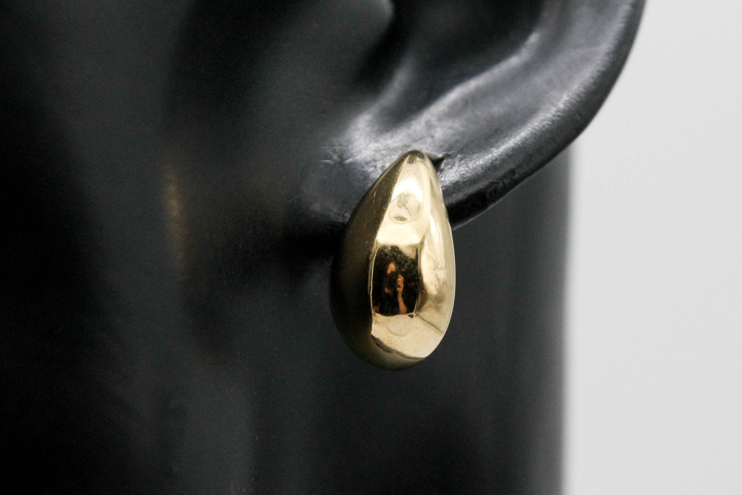 ARETES GOTA HUECA 20MM;TONO DORADO