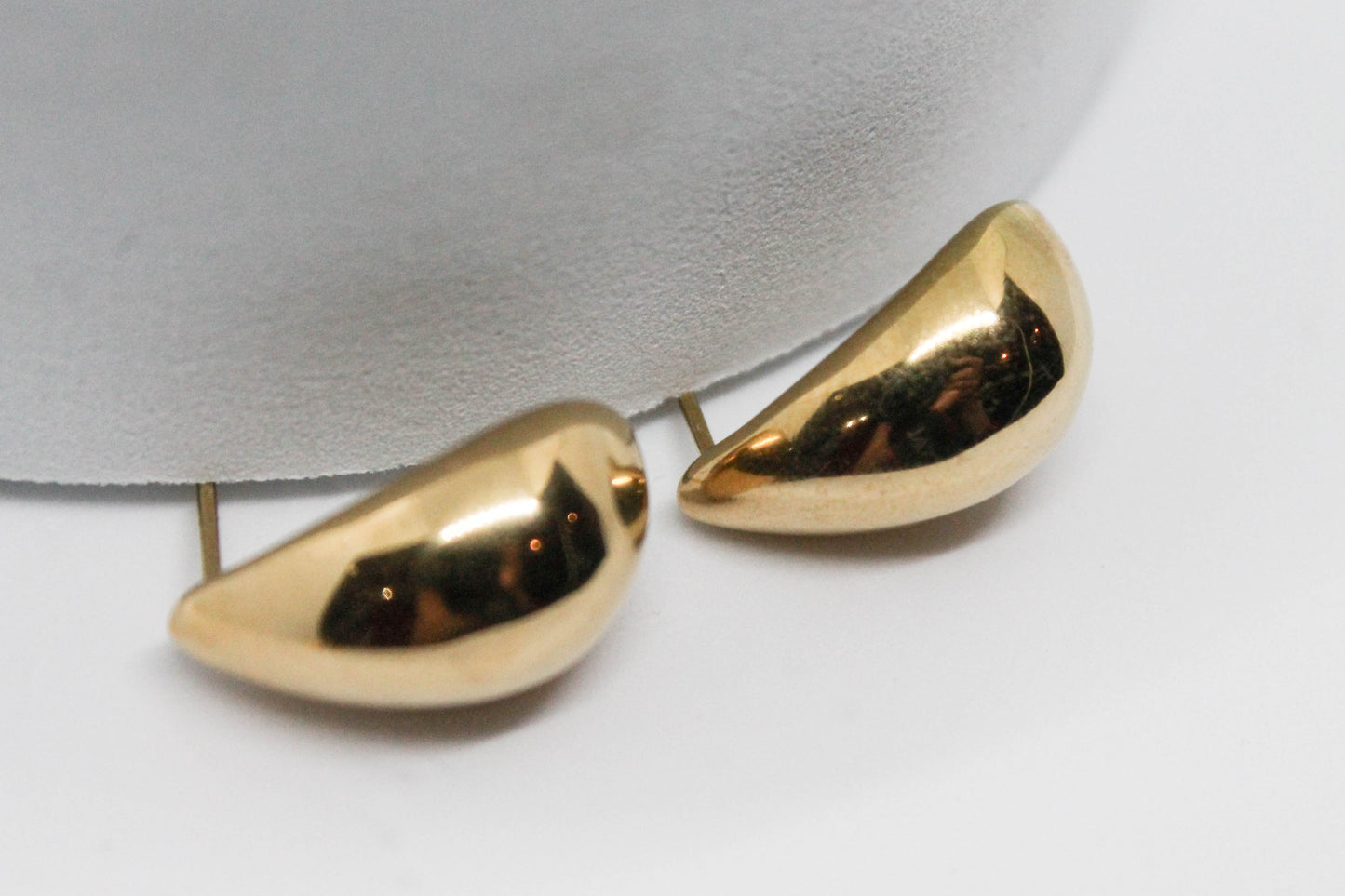 ARETES GOTA HUECA 20MM;TONO DORADO