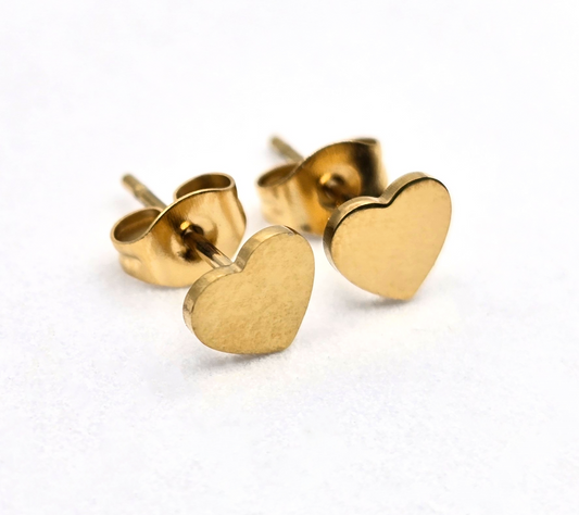 BROQUEL DELGADO CORAZON 6MM; TONO DORADO