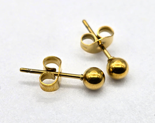 BROQUEL ESFERA 4MM; TONO DORADO