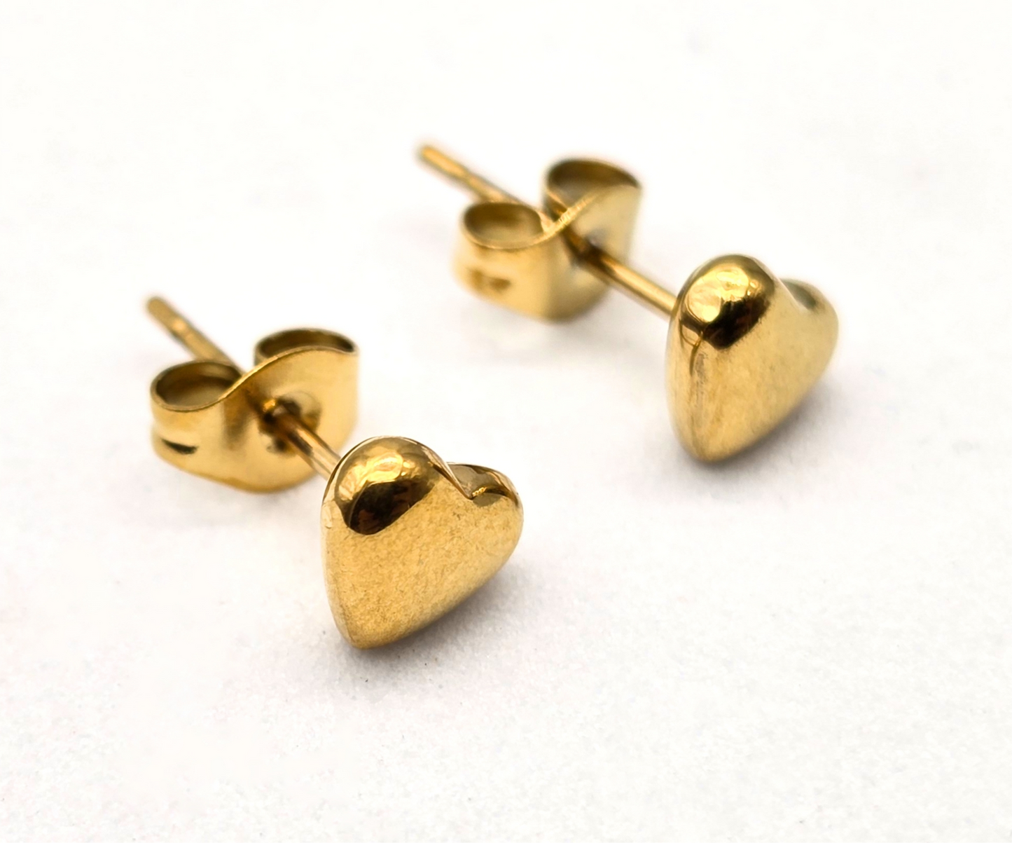 BROQUEL CORAZON 3D 7MM; TONO DORADO