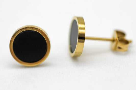 BROQUEL CIRCULO ONIX 9MM; TONO DORADO