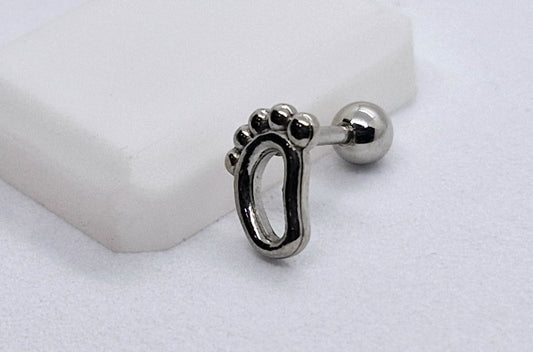PIERCING PIE; TONO PLATEADO