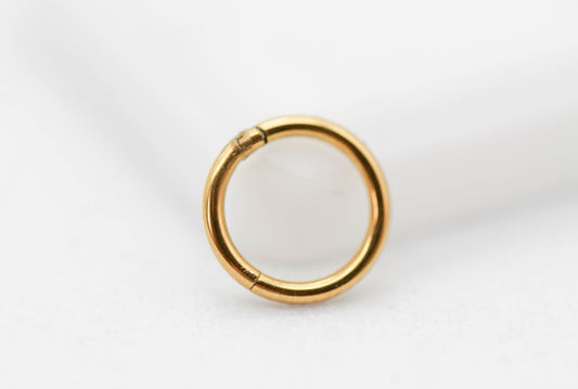 PIERCING ARGOLLA LISA 1X8MM; TONO DORADO