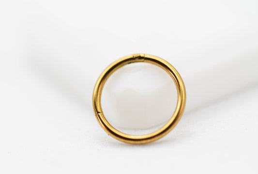 PIERCING ARGOLLA LISA 1X10MM; TONO DORADO