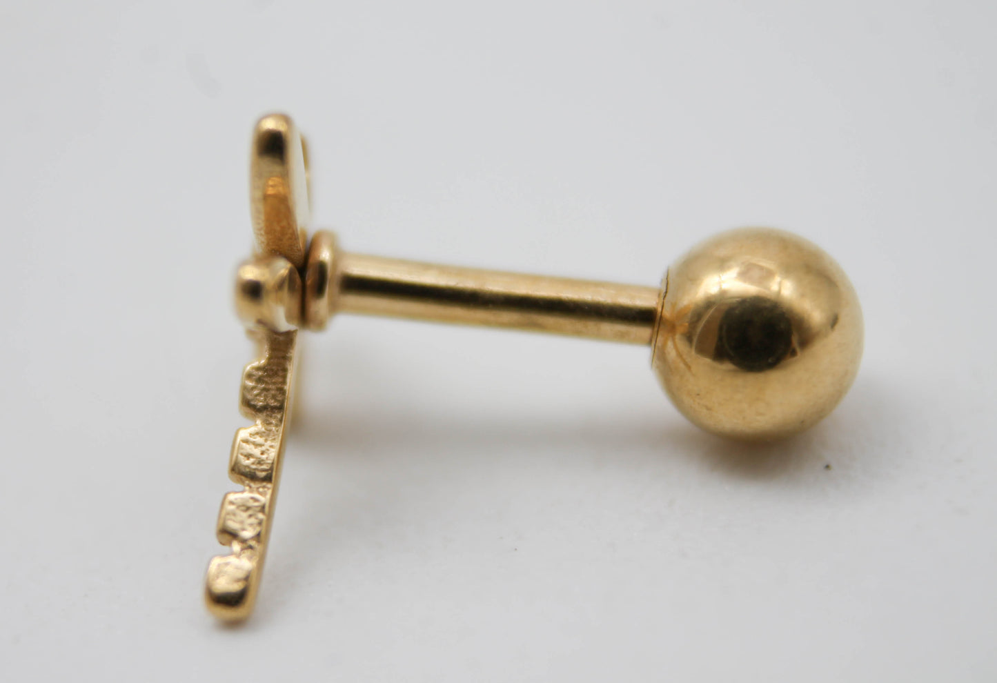 PIERCING LIBELULA 9MM, TONO DORADO