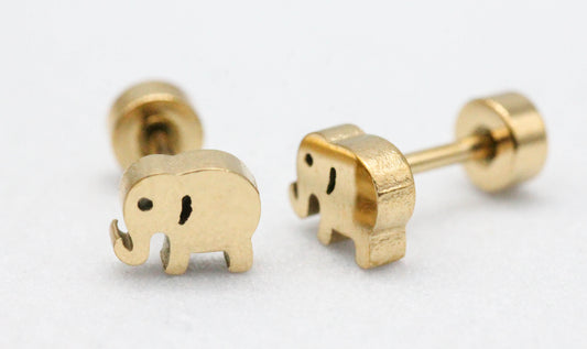 BROQUEL ELEFANTE 7MM CON TOPE DE ROSCA; TONO DORADO