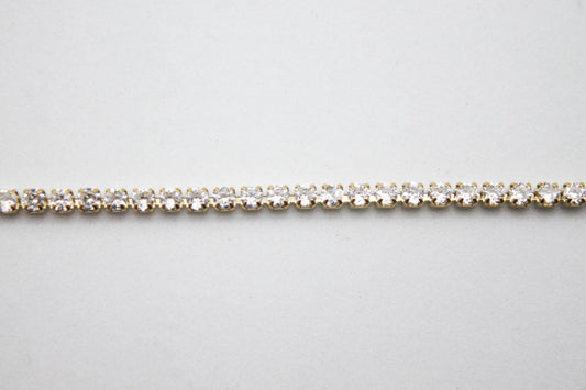 PULSERA TENNIS 2 DORADA
