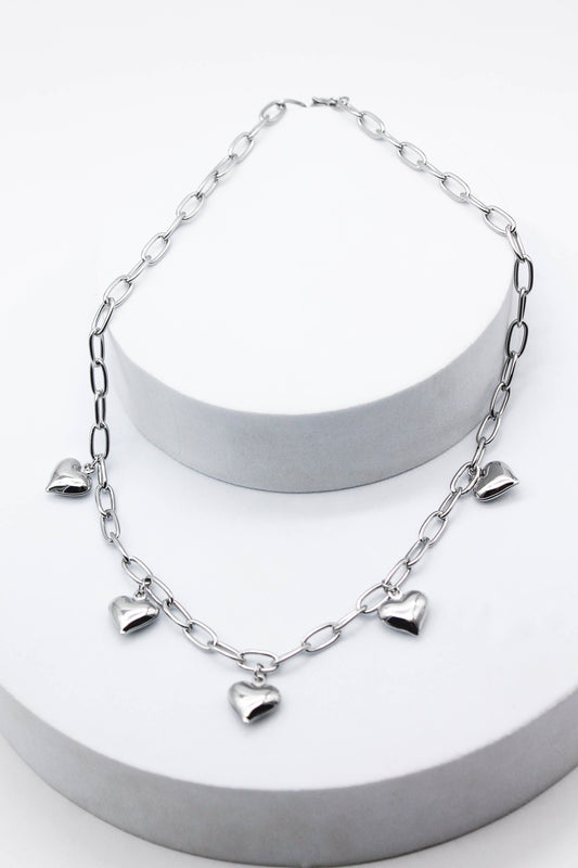 COLLAR MENCIA PLATEADO