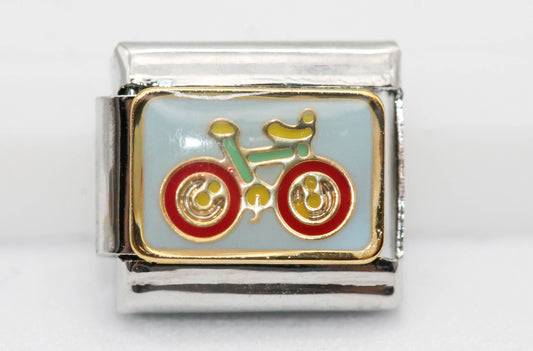 CHARM BICICLETA; PULSERA ITALIANA