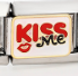 CHARM KISS ME; PULSERA ITALIANA