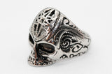 ANILLO CABALLERO CALAVERA; TONO PLATEADO