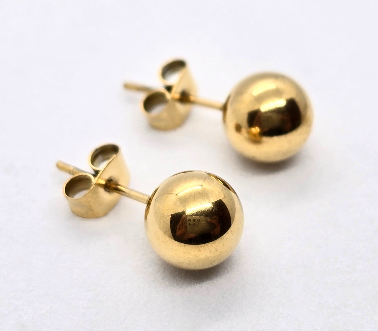 BROQUEL ESFERA 8MM, TONO DORADO