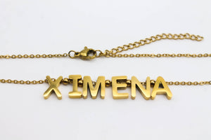 COLLAR PERSONALIZADO 6 PIEZAS TONO DORADO