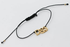 PULSERA PERSONALIZADA HILO NEGRO