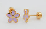BROQUEL FLOR DE INVIERNO LILA, CON POSTE