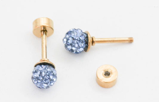 BROQUEL ESFERA DE CIRCONIAS AZUL CIELO 5 MM, CON POSTE