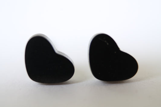 BROQUEL CORAZON NEGRO 7  MM