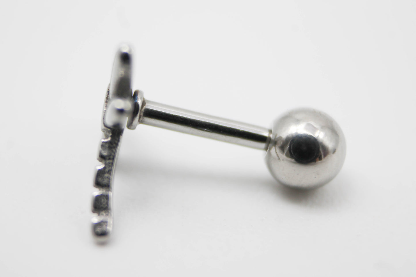 PIERCING LIBELULA PLATEADA 9 MM