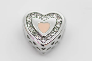 CHARM CORAZON NOBLE ROSA